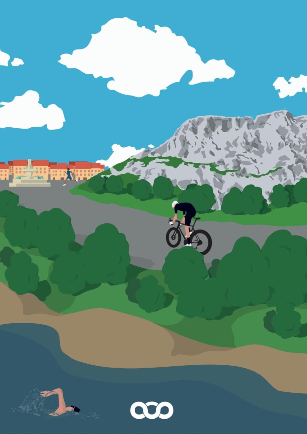 Aix-en-Provence Triathlon Poster